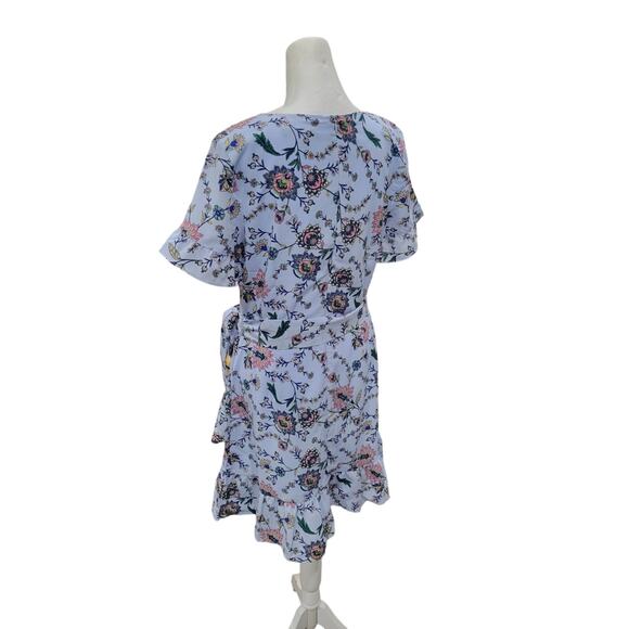 Banana Republic Fit & Flare Floral Dress Size 6 Summer Wedding Frill Ruffle‎ - Picture 5 of 9